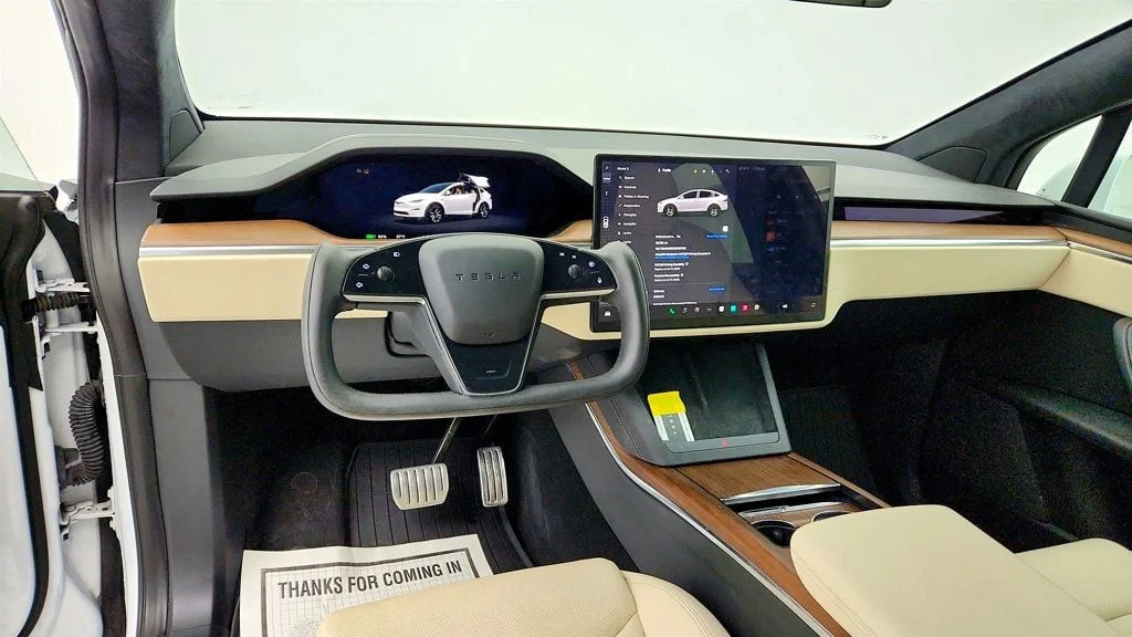Used 2022 Pearl White Multi-Coat Tesla AWD w/ 22