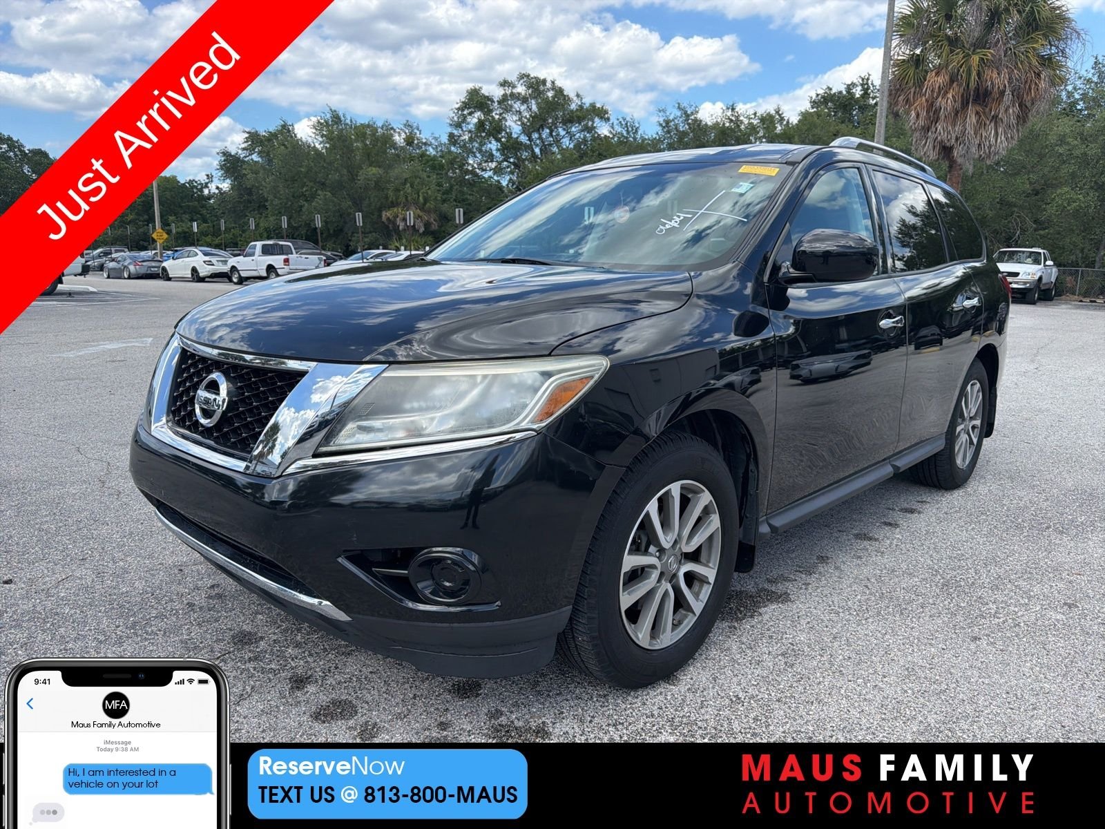 Used 2016 Magnetic Black Metallic Nissan S image 1