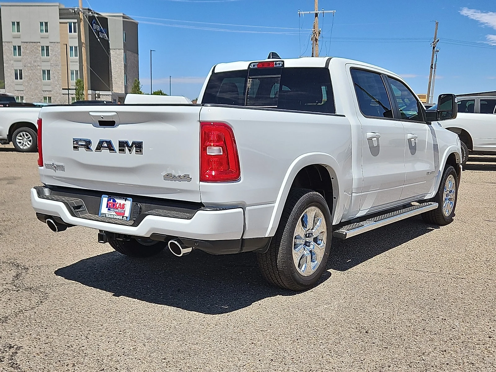 New 2026 PW7 Bright Whit Ram LONE STAR CREW CAB 4X4 5