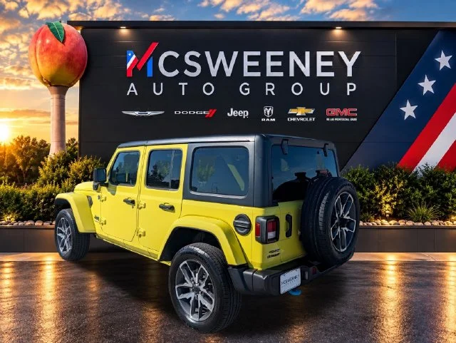 Used 2024 Yellow Jeep Sport S 4xe image 3