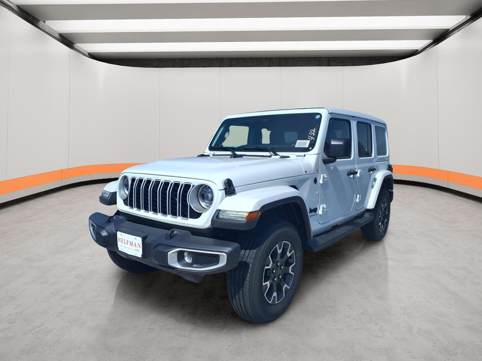 New 2026 Bright White Clear-Coat Exterior Paint Jeep Sahara image 3