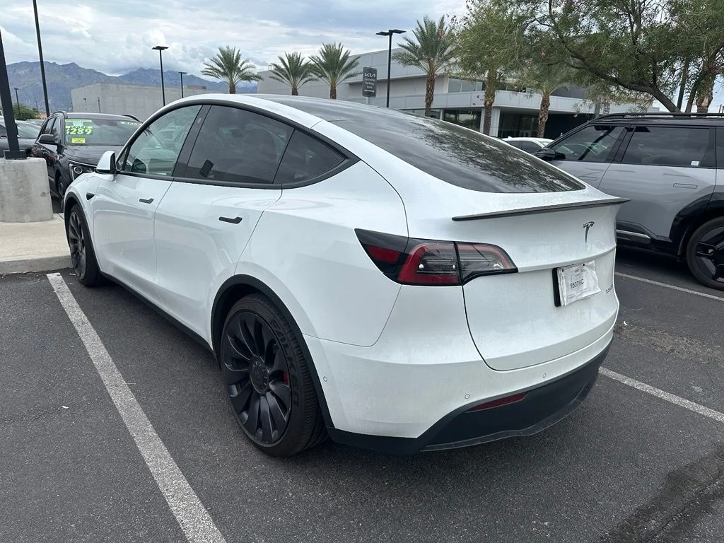 Used 2022 White Tesla Performance image 8
