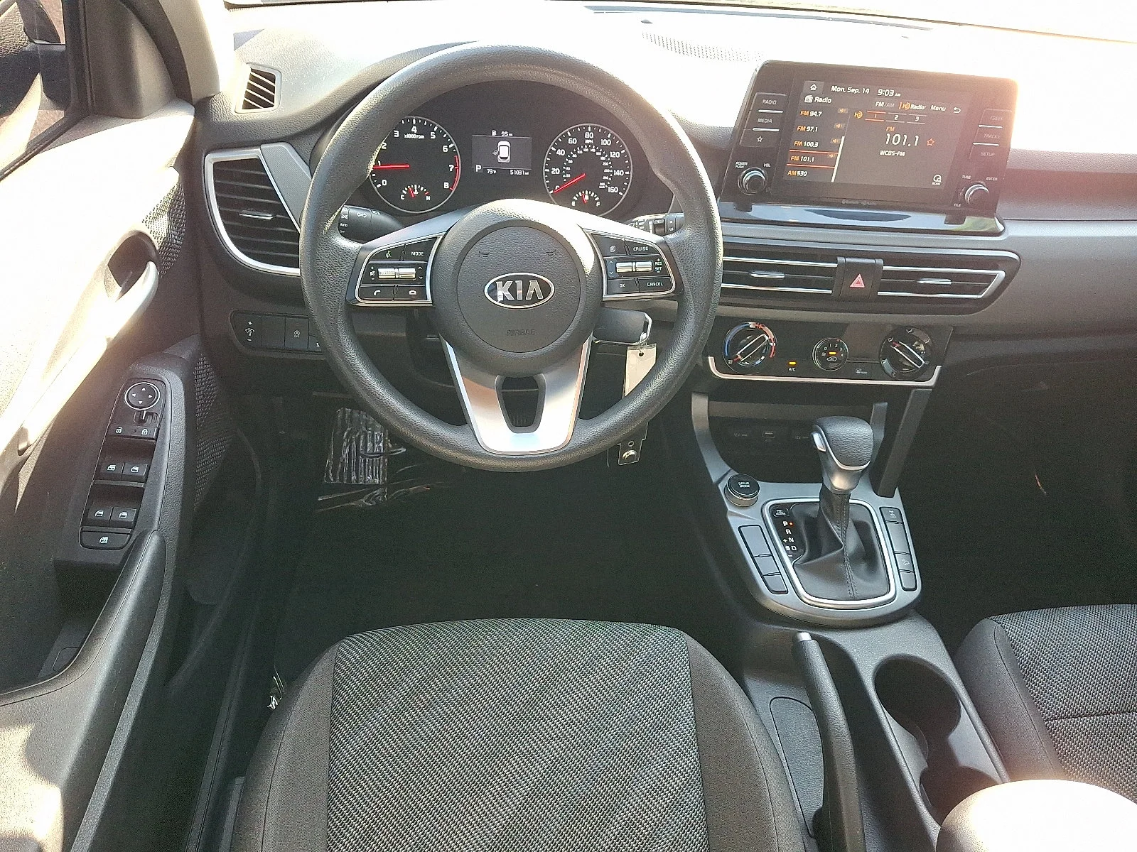 Used 2021 Cherry Black Kia LX image 12