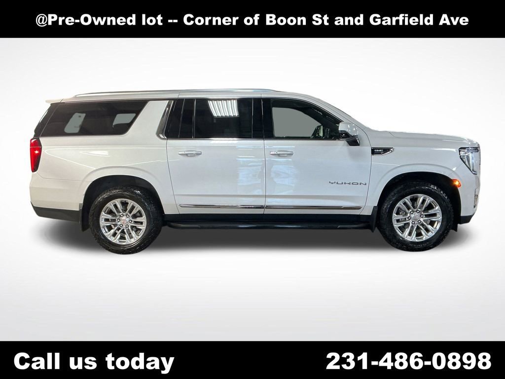 Used 2021 WHITE FROST TRICOAT GMC SLT image 6