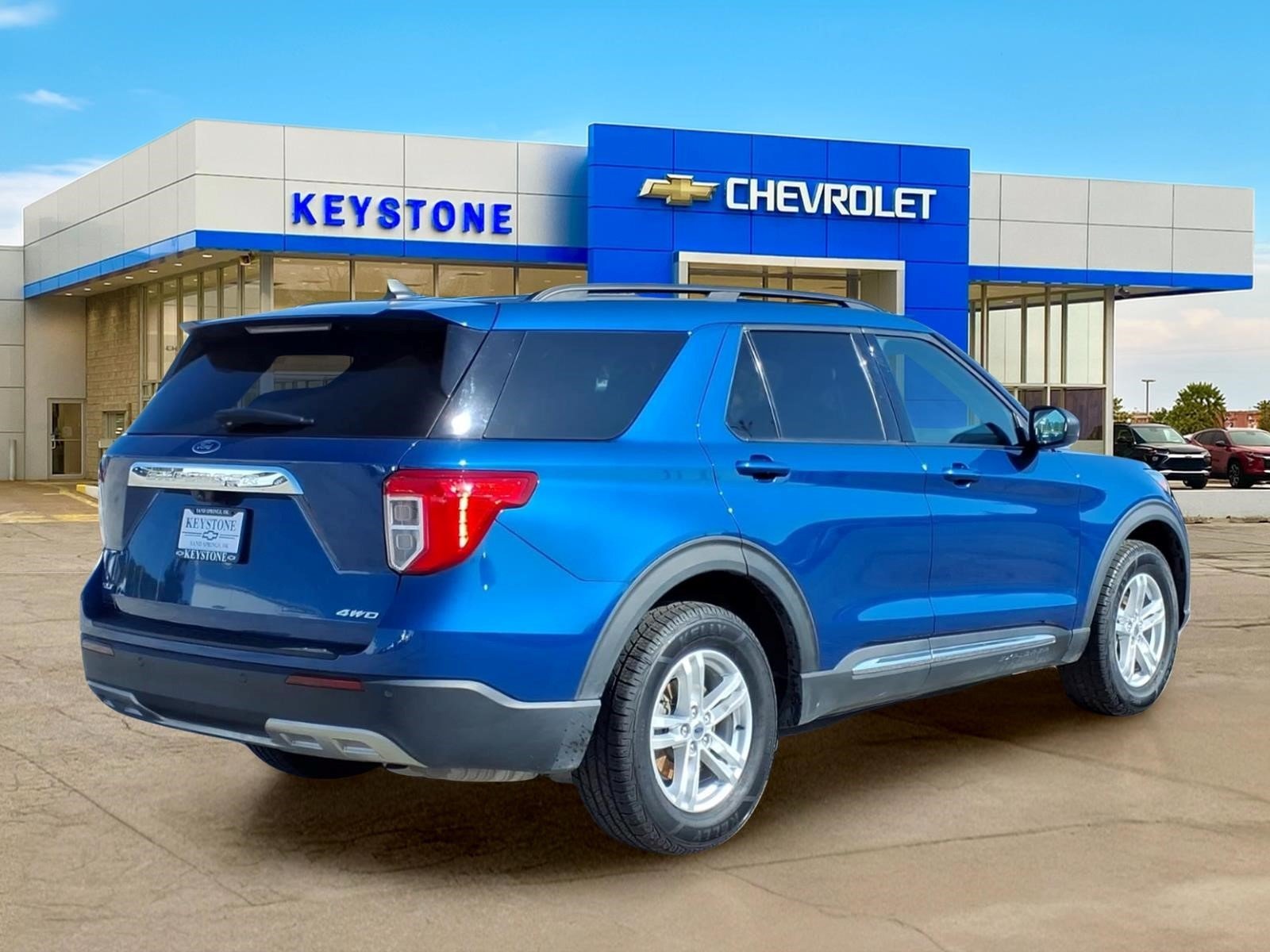 Used 2021 Blue Ford XLT image 7
