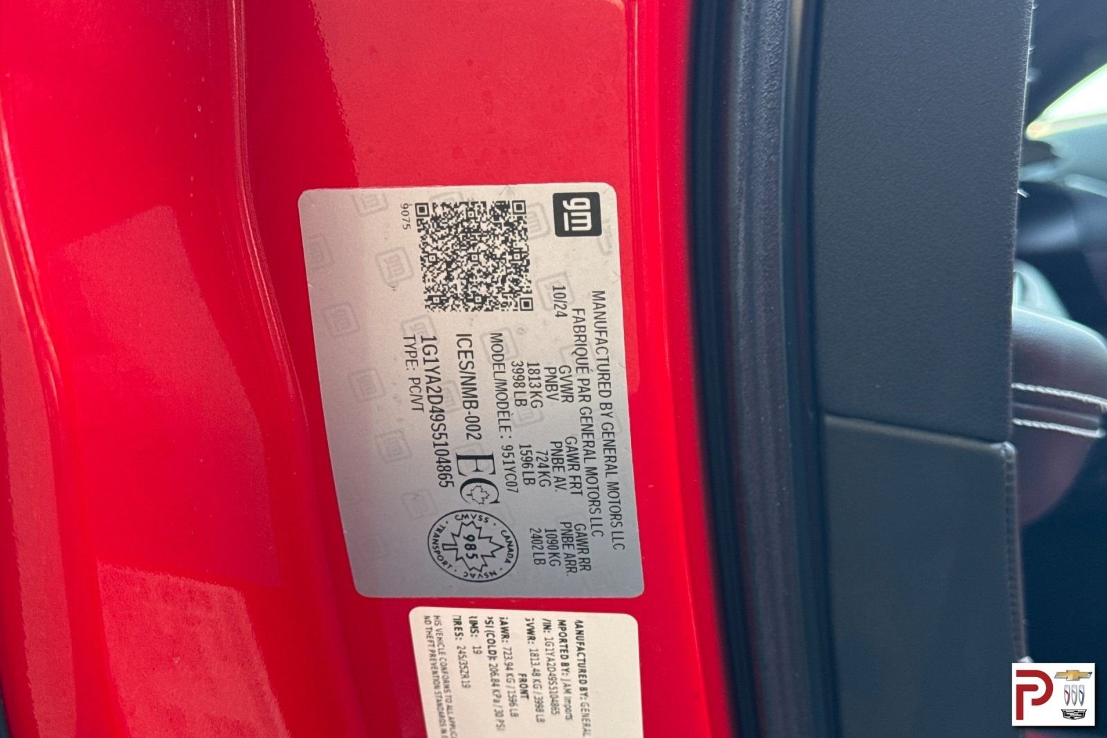 Used 2025 Red Chevrolet Stingray image 33