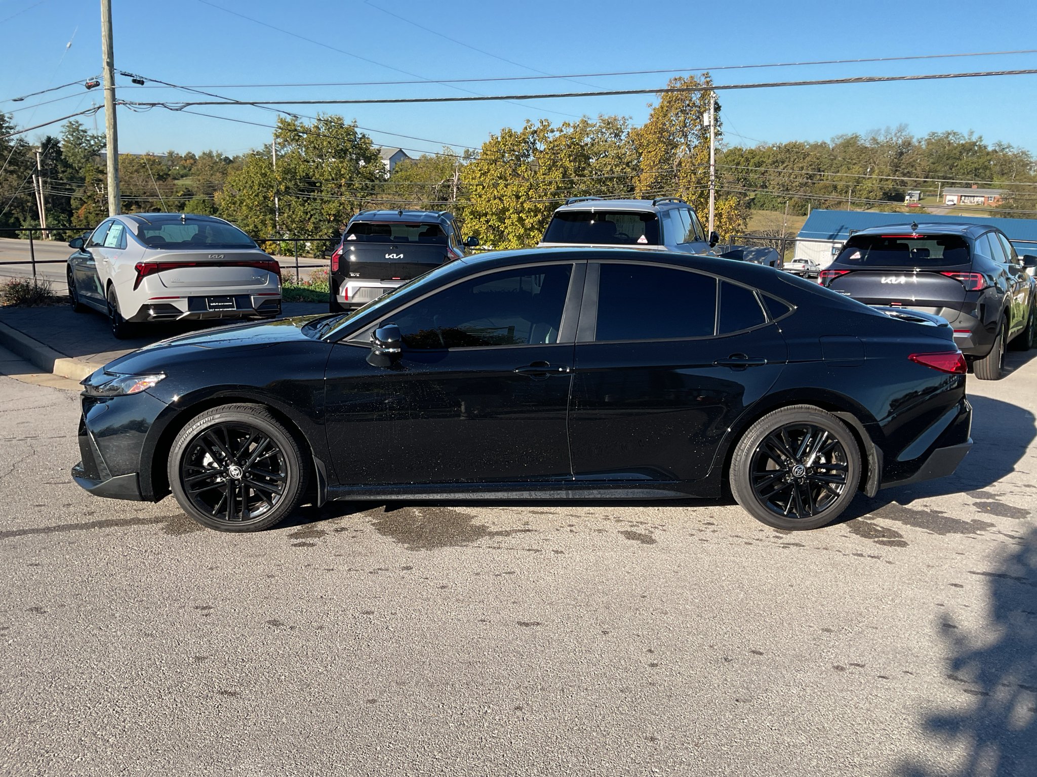 Used 2025 Midnight Black Metallic Toyota SE image 6