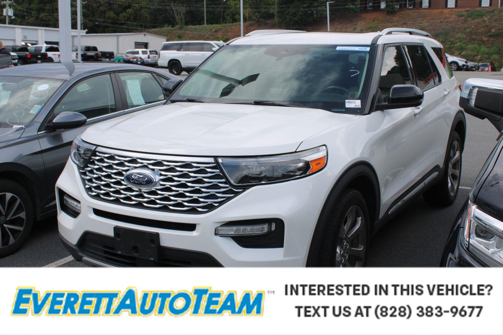 Used 2020 Star White Metallic Tri-Coat Ford Platinum image 1