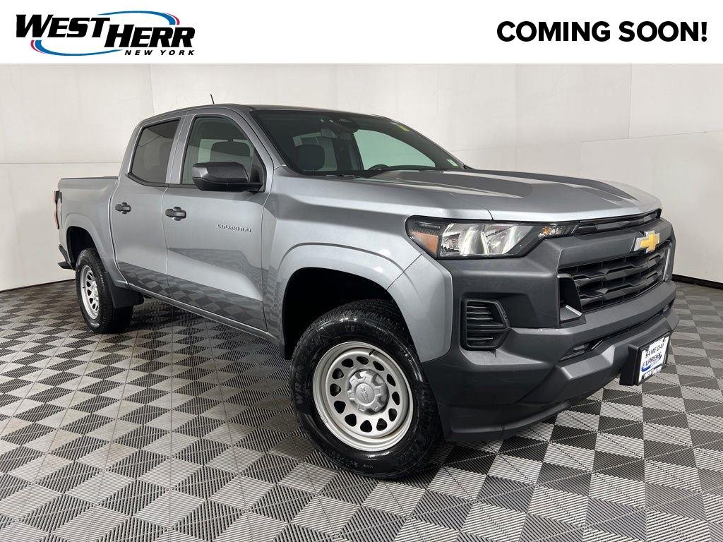 Used 2023 Sterling Gray Metallic Chevrolet Work Truck image 1