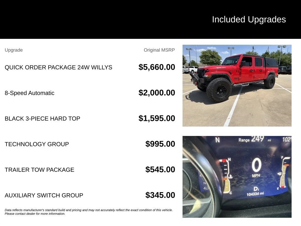 Used 2021 Red Jeep Willys image 5