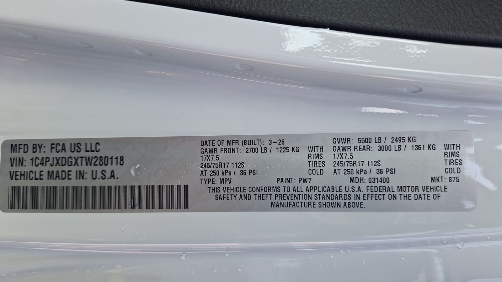 New 2026 Bright White Clearcoat Jeep Sport S image 28