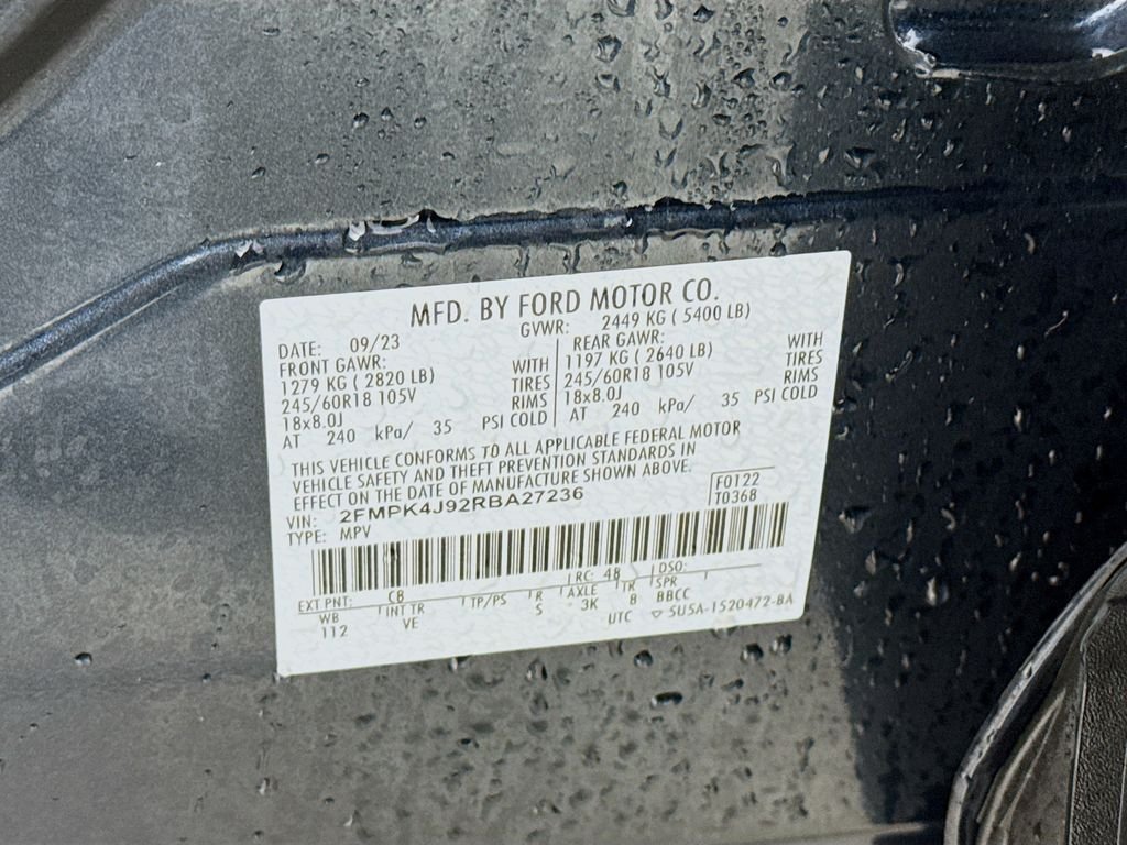 Used 2024 Stone Blue Metallic Ford SEL image 31