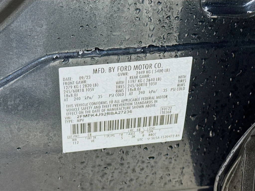 Certified Used 2024 Stone Blue Metallic Ford SEL image 31