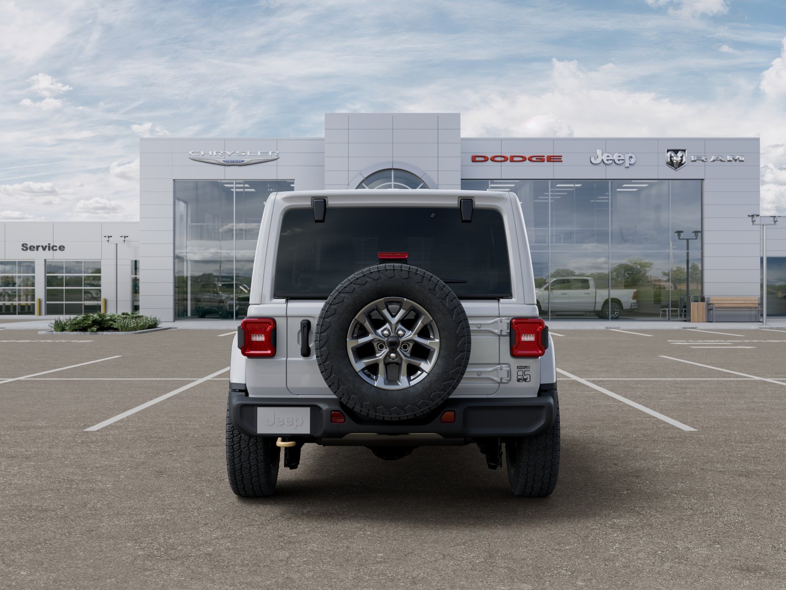 New 2026 Bright White Clear-Coat Exterior Paint Jeep 85th Anniversary image 42