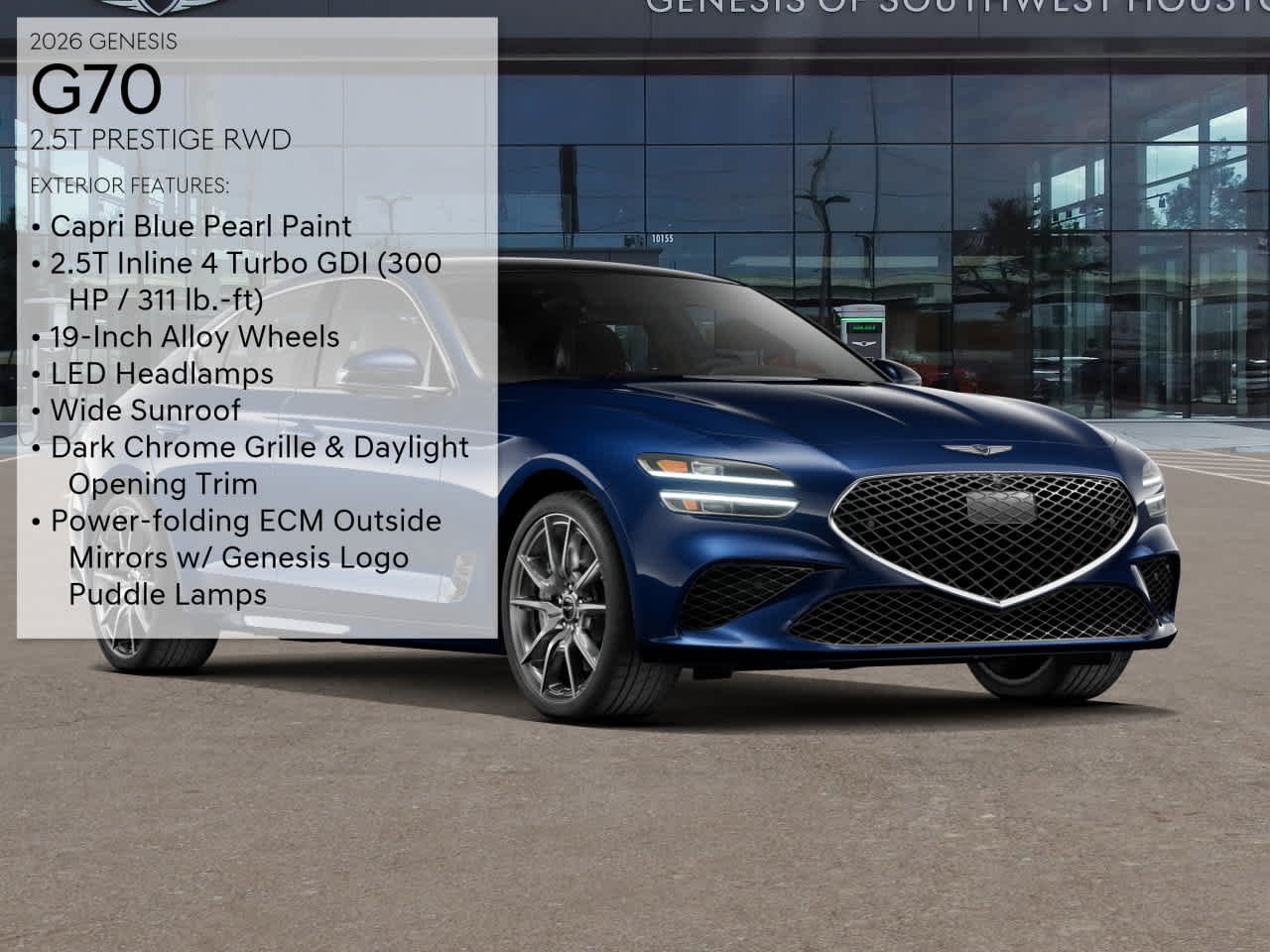 New 2026 Capri Blue Genesis 2.5T Prestige image 3