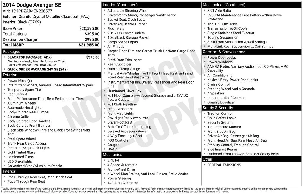 Used 2014 Gray Dodge SE image 9