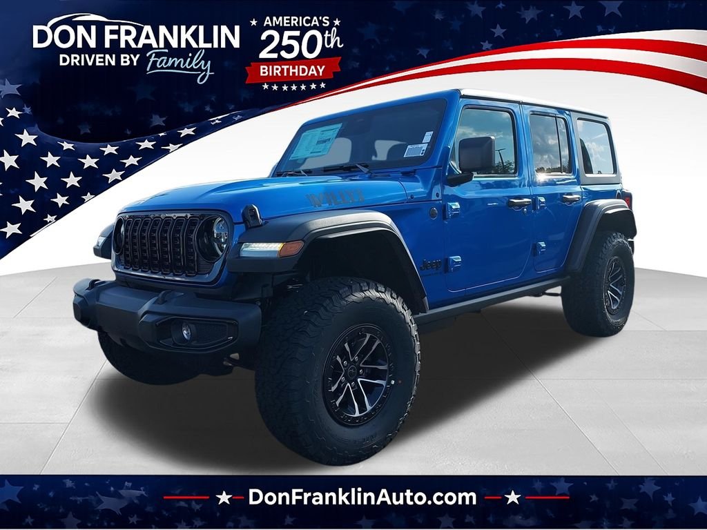 New 2026 Hydro Blue Pearl-Coat Exterior Paint Jeep Willys image 1