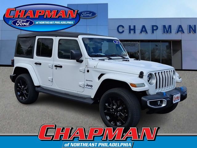 Used 2023 White Jeep Sahara 4xe image 1
