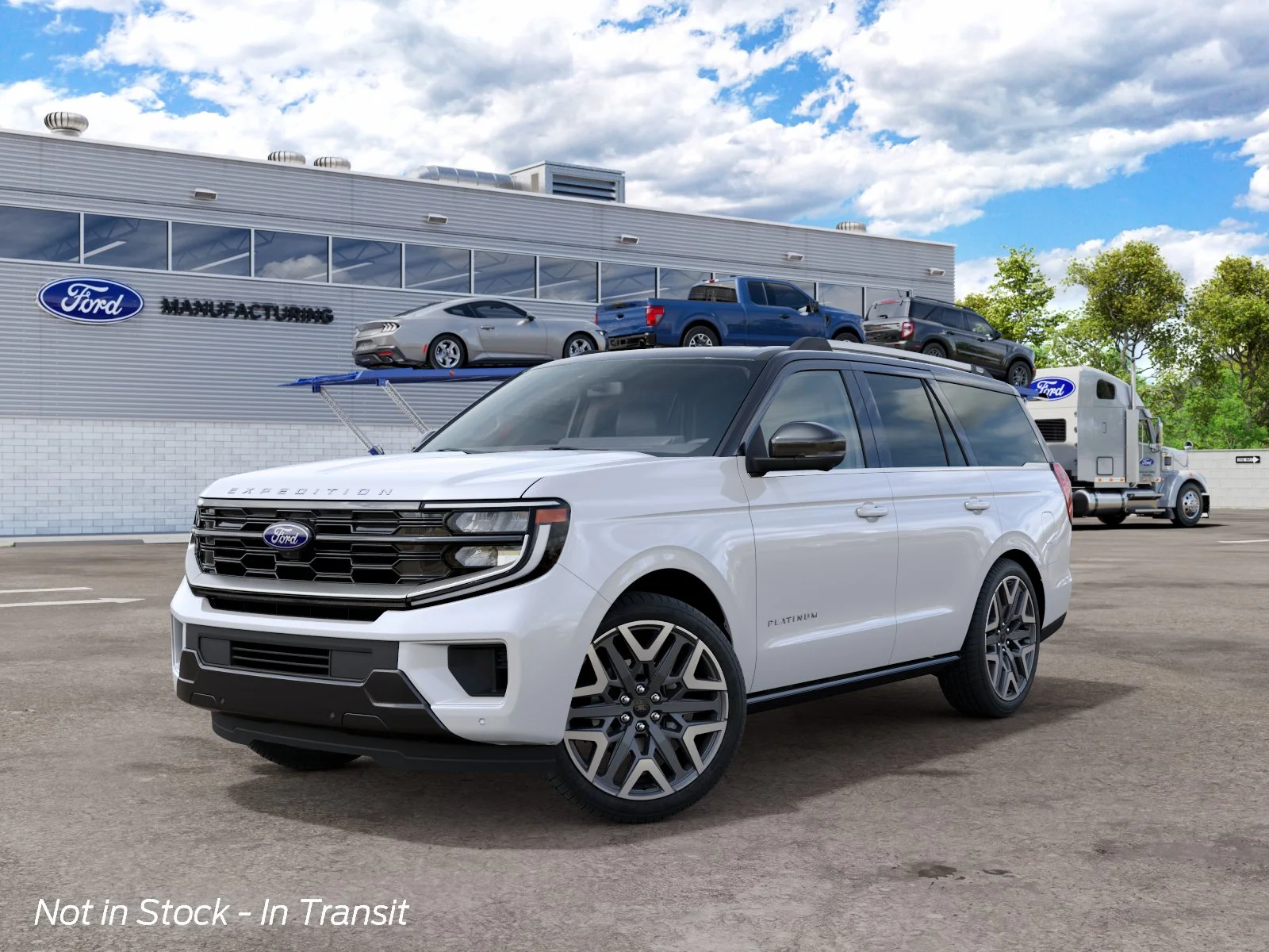 New 2027 Star White Metallic Tri-Coat Ford Platinum image 2