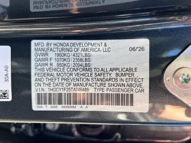 New 2026 Meteorite Gray Metallic Honda LX image 18