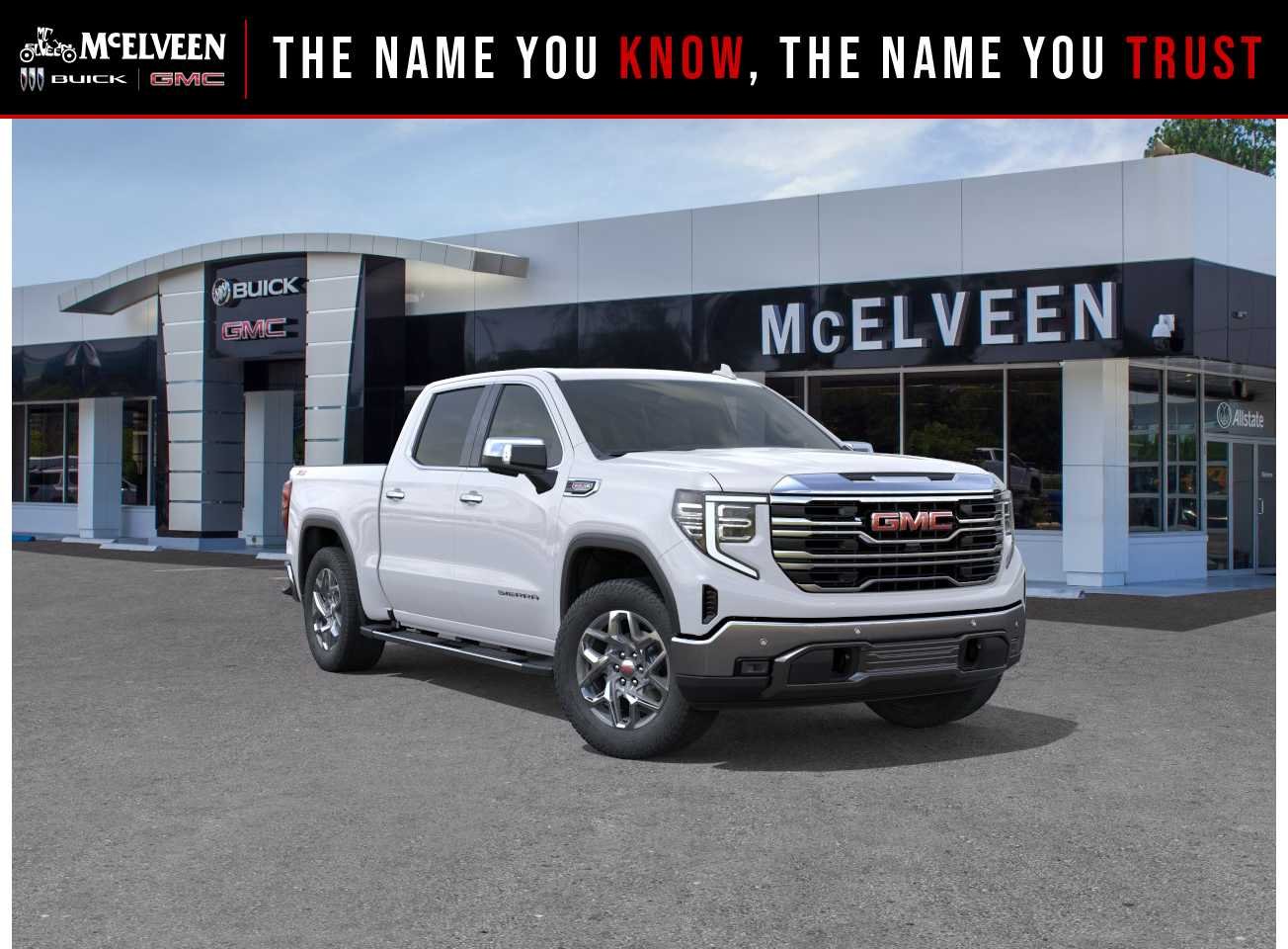 New 2026 Summit White GMC SLT image 1