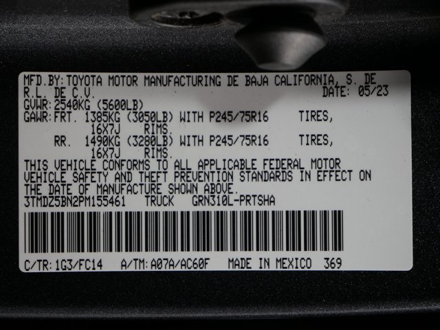Certified Used 2023 Magnetic Gray Metallic Toyota Double Cab SR5 image 29