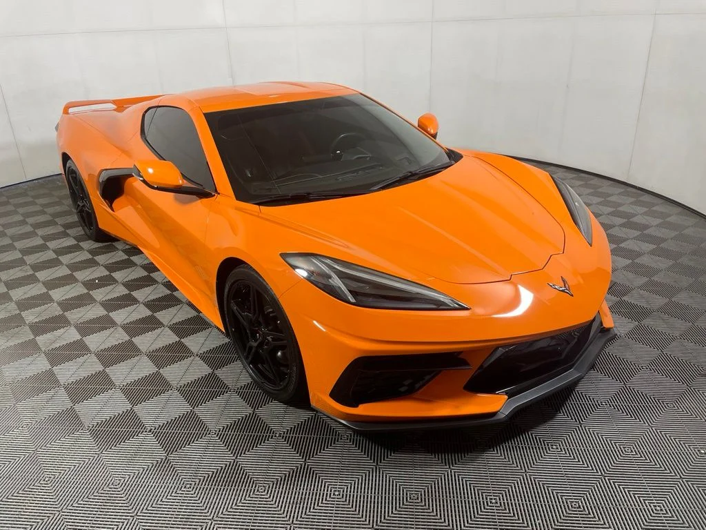 Used 2023 Orange Chevrolet Stingray image 1