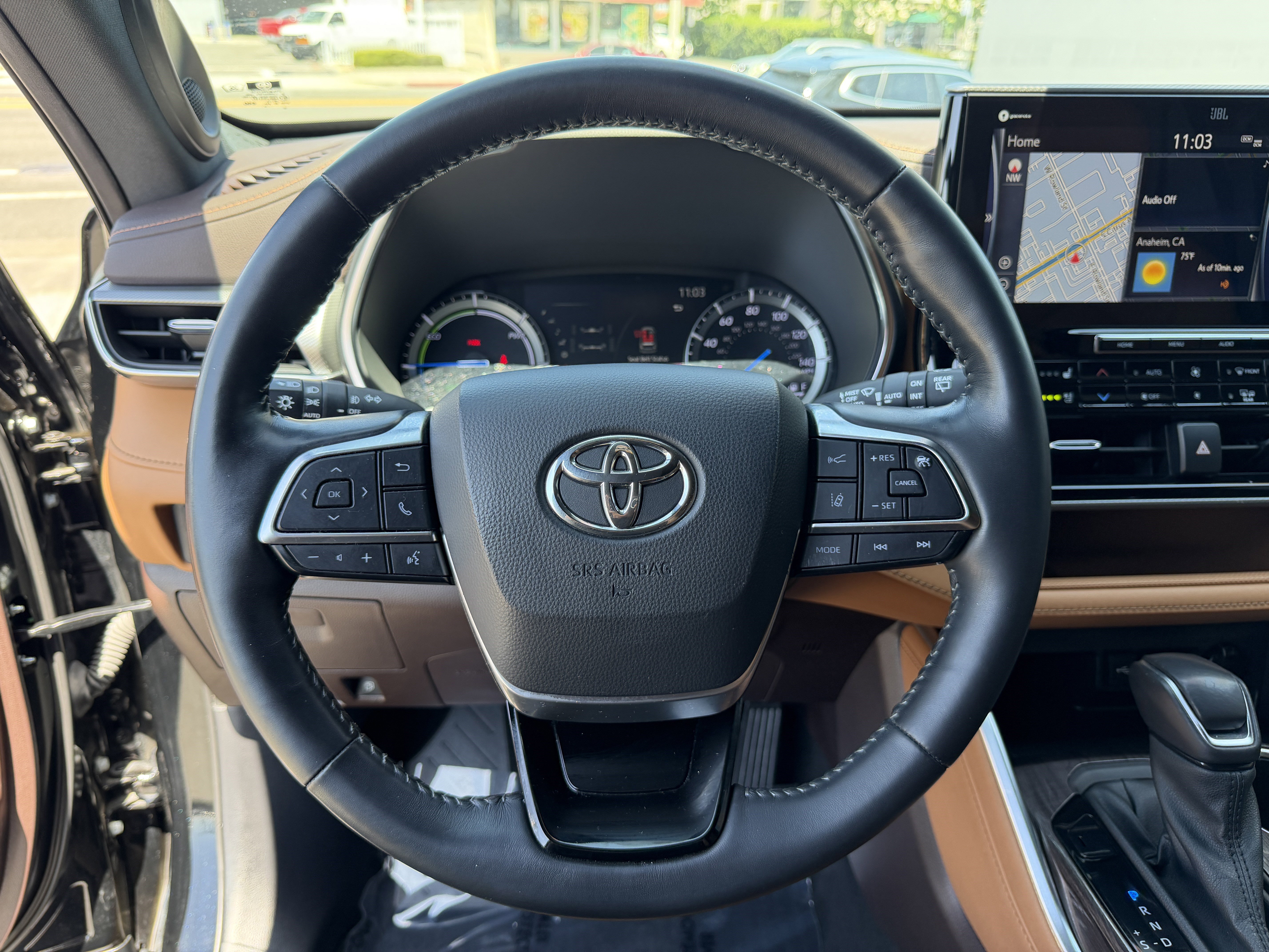 Used 2021 Midnight Black Metallic Toyota Hybrid Platinum image 19