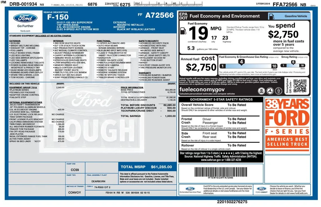 Used 2015  Ford Platinum image 7