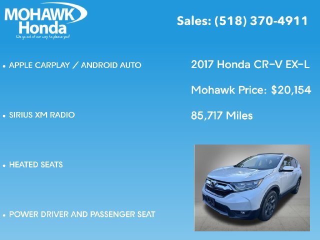 Used 2017 White Diamond Pearl Honda EX-L image 9