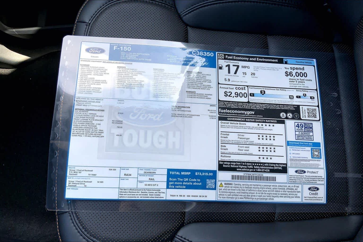 New 2026 Carbonized Gray Metallic Ford Tremor® image 20