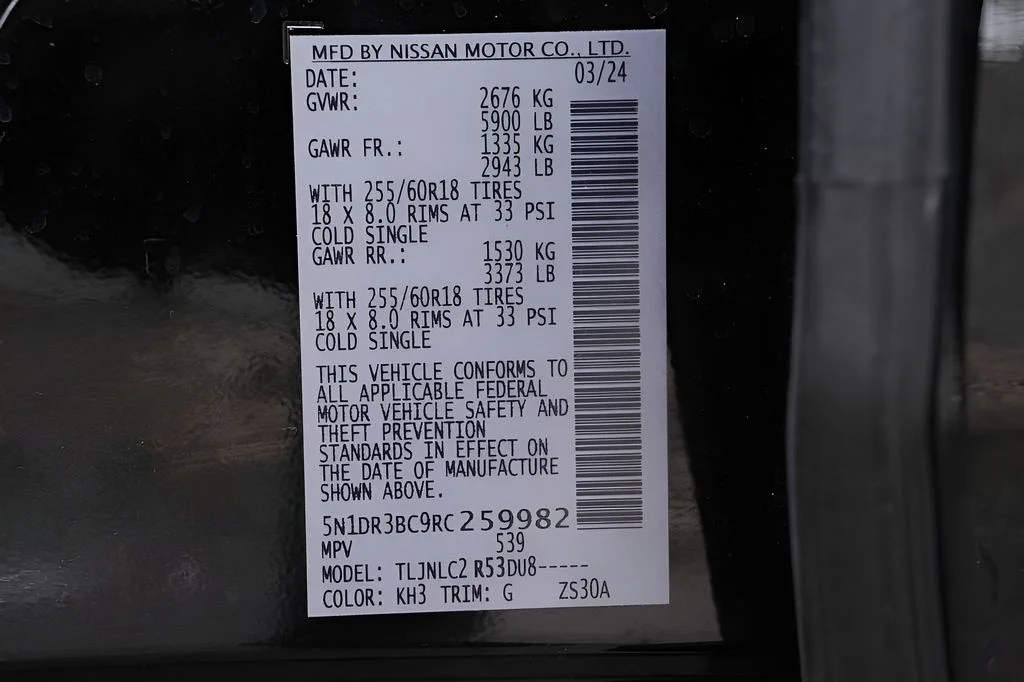 Certified Used 2024 Black Nissan SV image 64