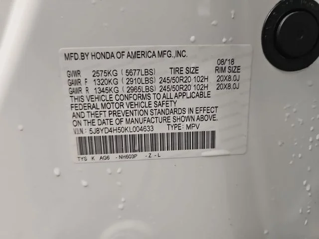 Used 2019 White Acura 3.5L Technology Package image 35