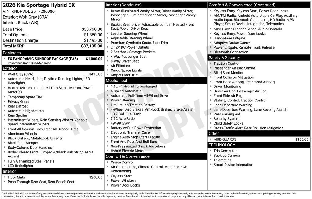 Used 2026 Gray Kia EX image 27