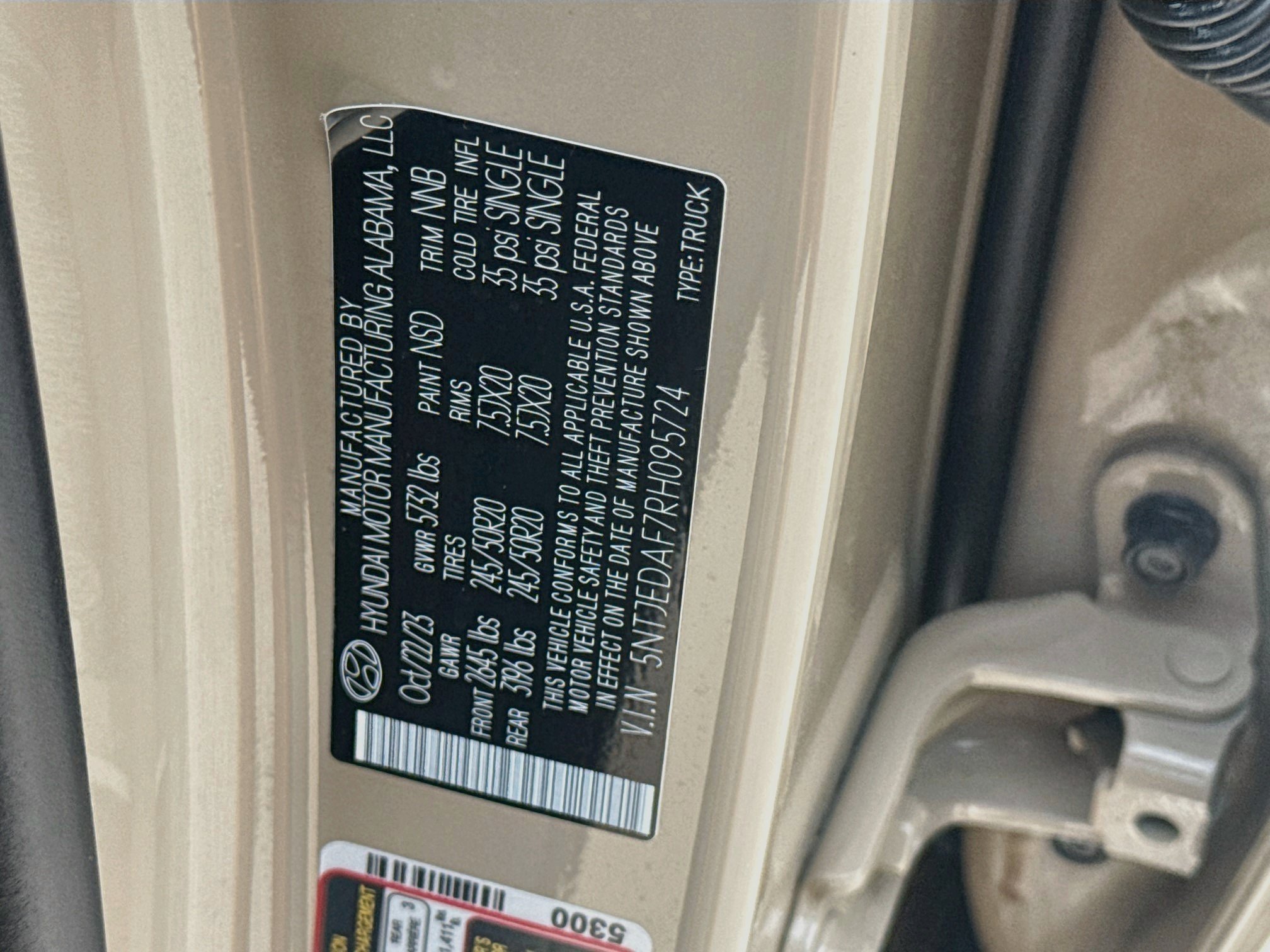 Used 2024 California Sand Hyundai Limited image 35