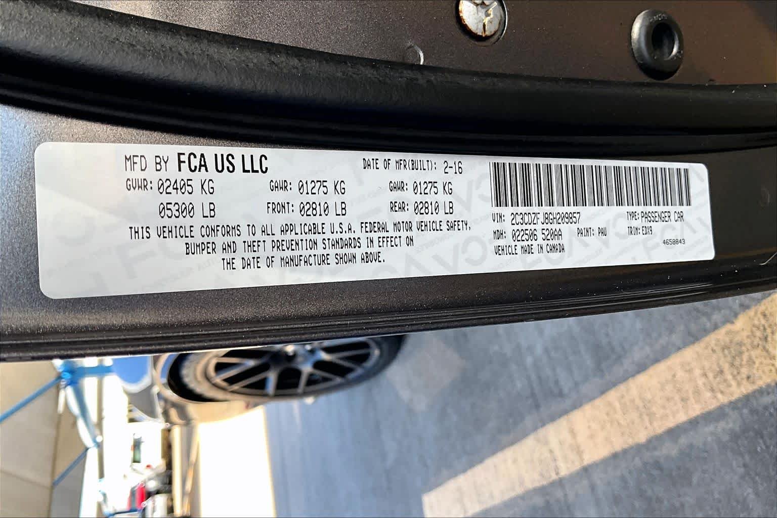 Used 2016 Granite Pearlcoat Dodge R/T Scat Pack image 35