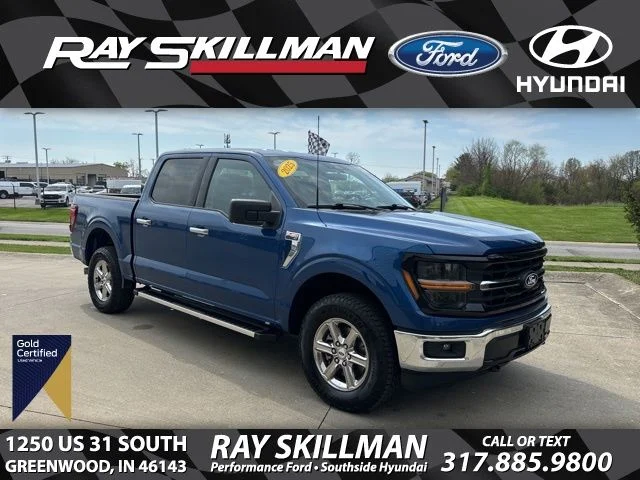 Certified Used 2025 Atlas Blue Metallic Ford XLT image 1
