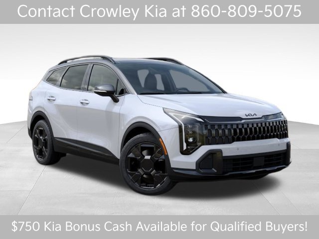 New 2027 Glacial White Pearl / Black Ro Kia X-Line image 8