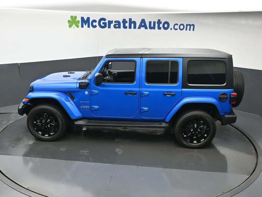 Certified Used 2023 Blue Jeep Sahara 4xe image 24