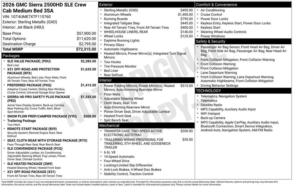 Certified Used 2026 Sterling Metallic GMC SLE image 5
