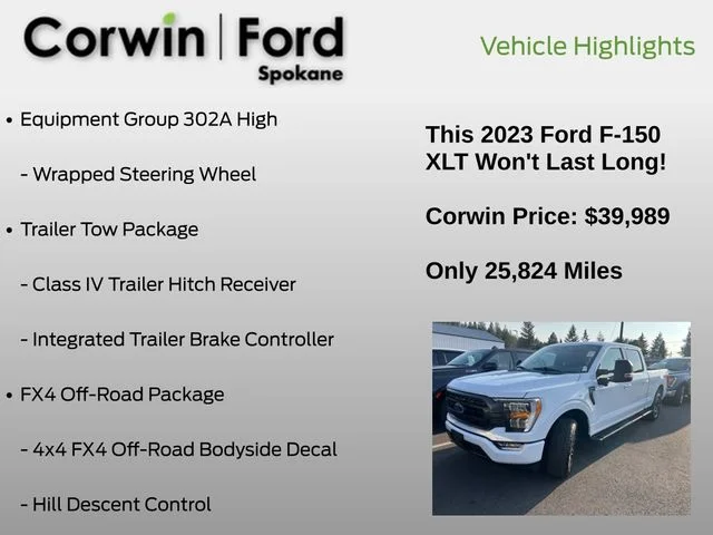 Used 2023 Oxford White Ford XLT image 13