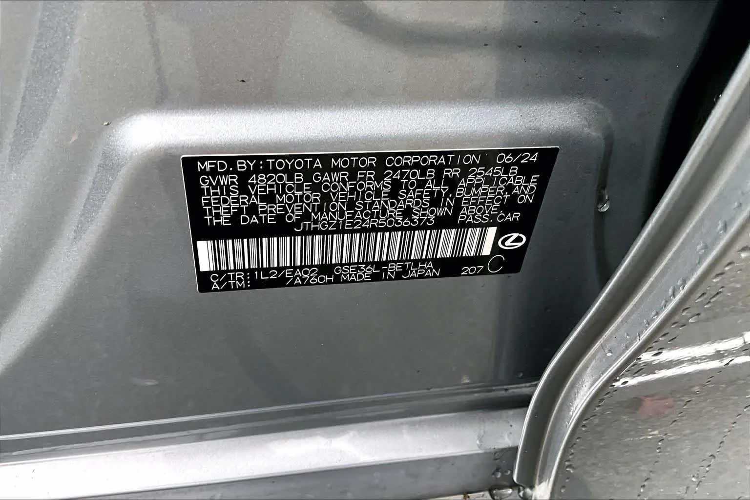 Certified Used 2024 Iridium Lexus F SPORT image 37