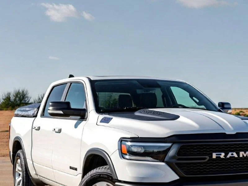 Used 2022 Bright White Clearcoat Ram Tradesman image 2
