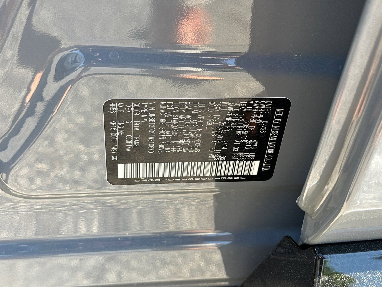 New 2026 Gray Nissan Platinum image 34
