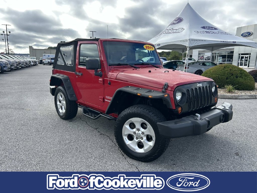Used 2011 Flame Red Jeep Sport image 2