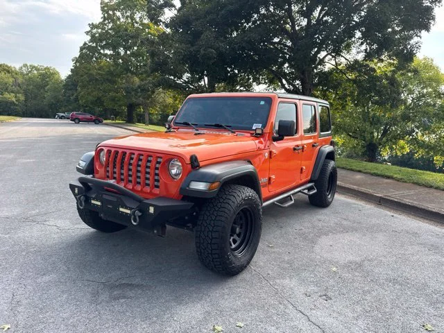 Used 2018 Orange Jeep Unlimited Sport S image 3