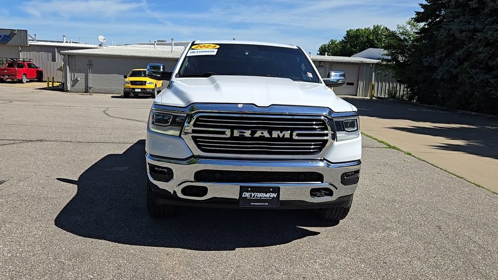 Used 2024 Bright White Clearcoat Ram Laramie image 3