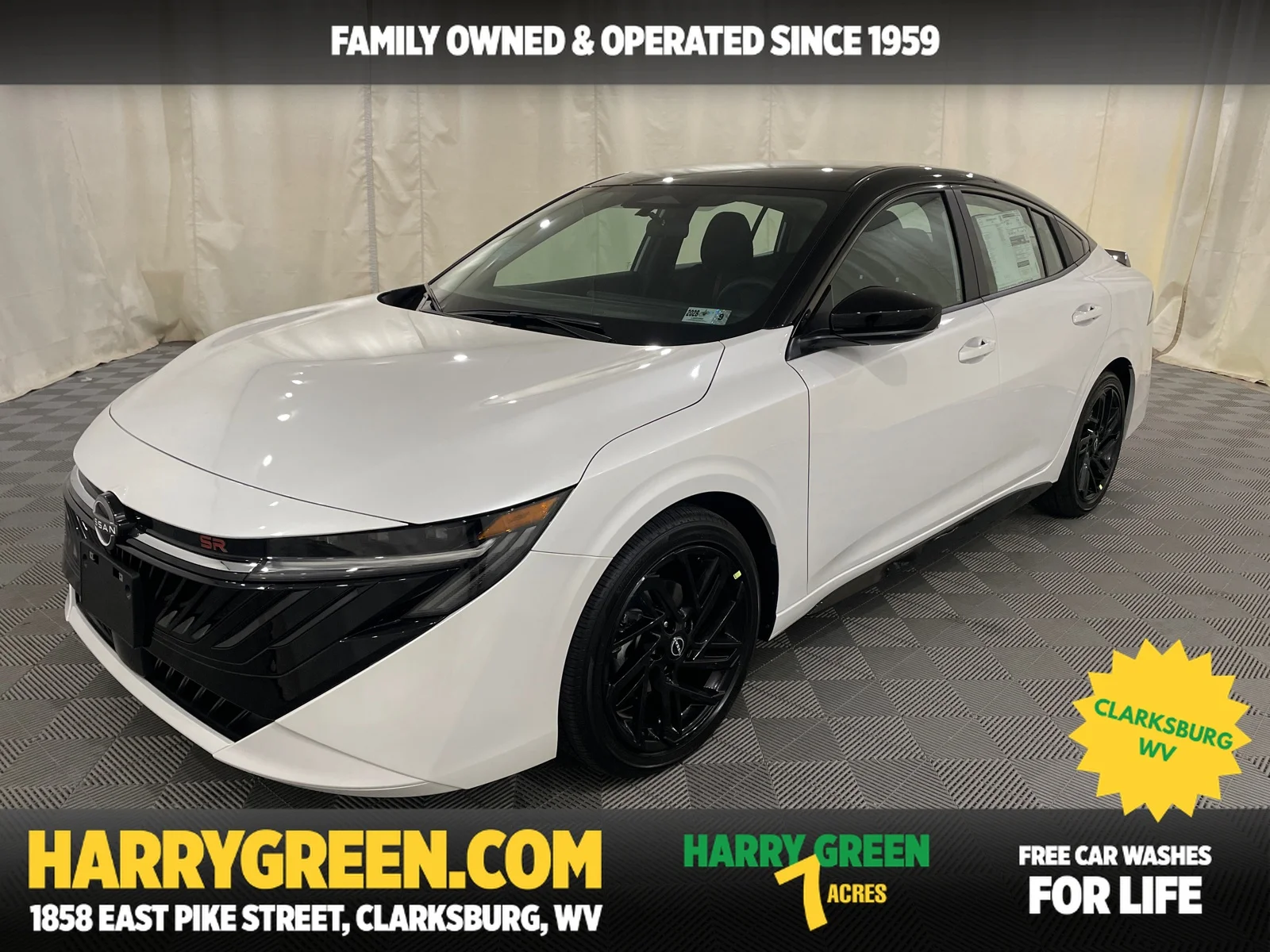 New 2027 Aspen White TriCoat / Super Black Two-tone Nissan SR Midnight Edition image 1