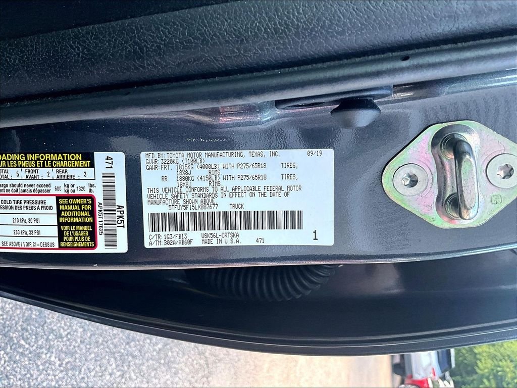 Used 2020 Gray Toyota SR5 image 9