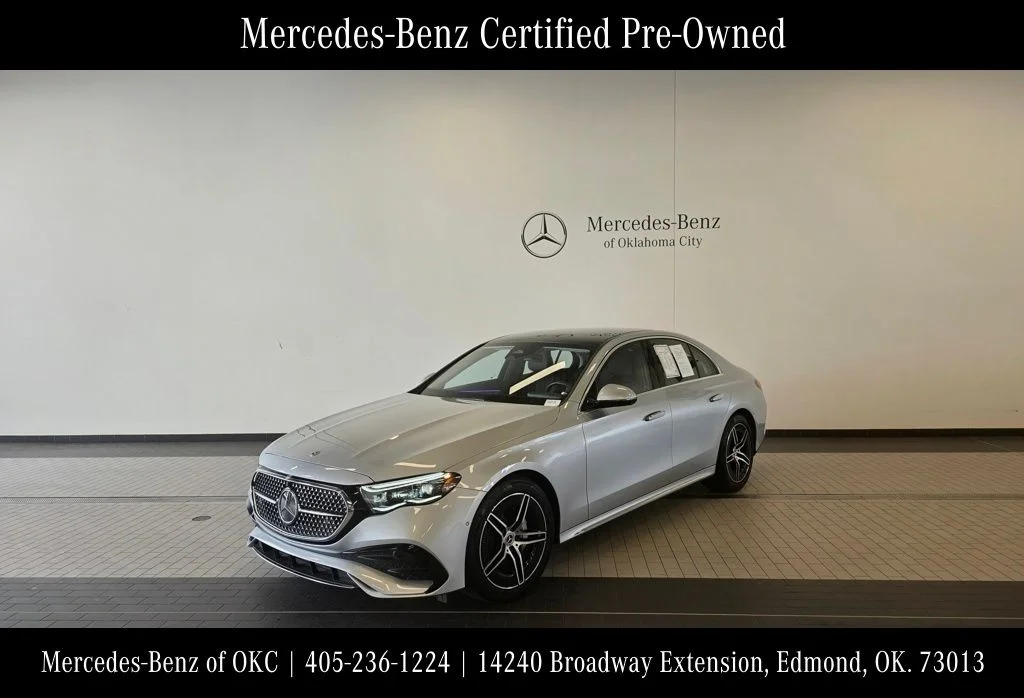 Certified Used 2025 Silver Mercedes-Benz E 350 image 1